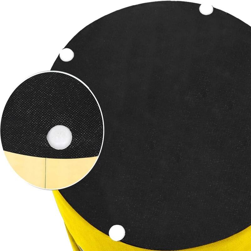 Round Velvet Storage Ottoman Set of 2