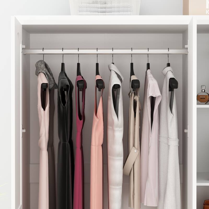 Tranquil Vista Dual Wardrobe Classic Storage Modular Cloest Armoires
