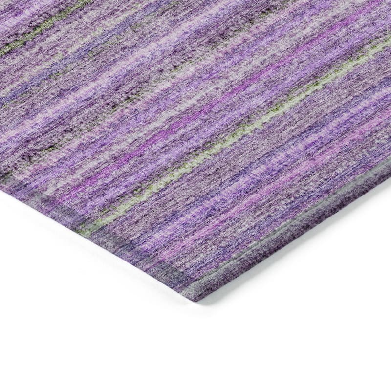 HomeRoots Striped Transitional Rectangle Outdoor Rug