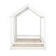 preview thumbnail 12 of 30, Full Size House Bed With Roof And Window - White+Natural