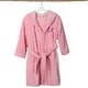 preview thumbnail 7 of 78, Sweet Kids 100% Polyester SUPER PLUSH Double Brushed Hooded Bathrobe with Purple Script Monogram