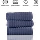 preview thumbnail 56 of 61, Classic Turkish Towels Cotton Bath Sheets Set of 3 Oversized Ribbed Towels, Ultra-Soft & Absorbent - 40x65