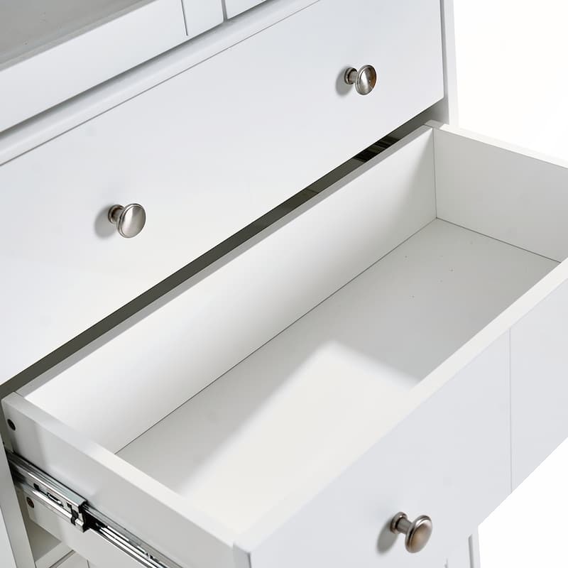 67in Tall Kitchen Pantry Cabinet with Doors and Shelves