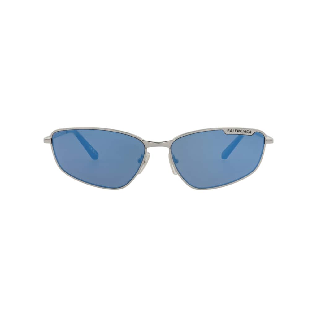 Balenciaga Square-Frame Metal Sunglasses