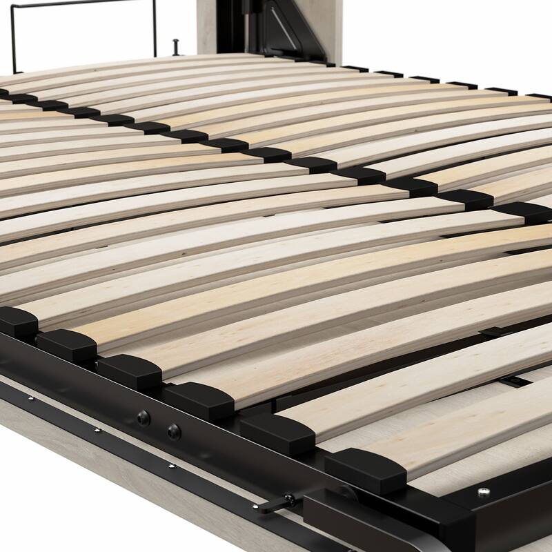 Pur Queen Murphy Bed with Closet Organizer (101W) by Bestar