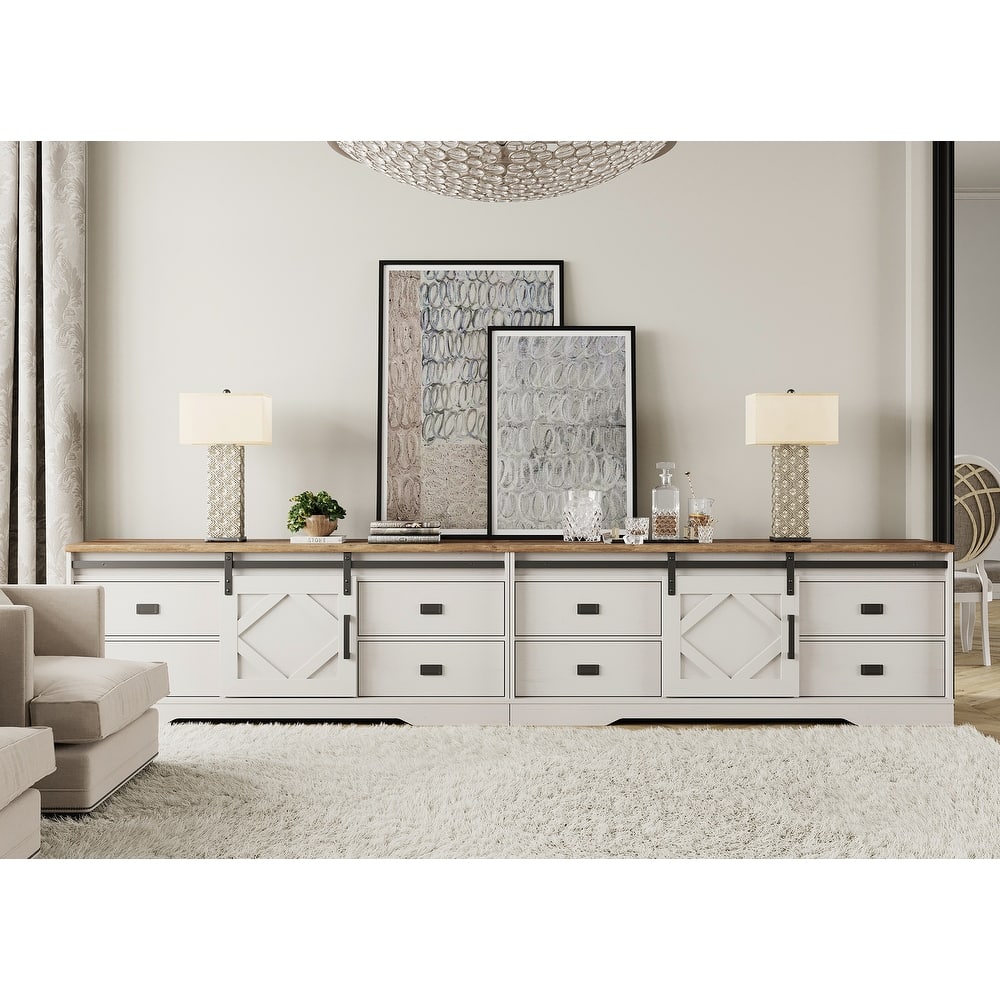 Modern Farmhouse TV Stand for up to 85" 110" 140" TVs