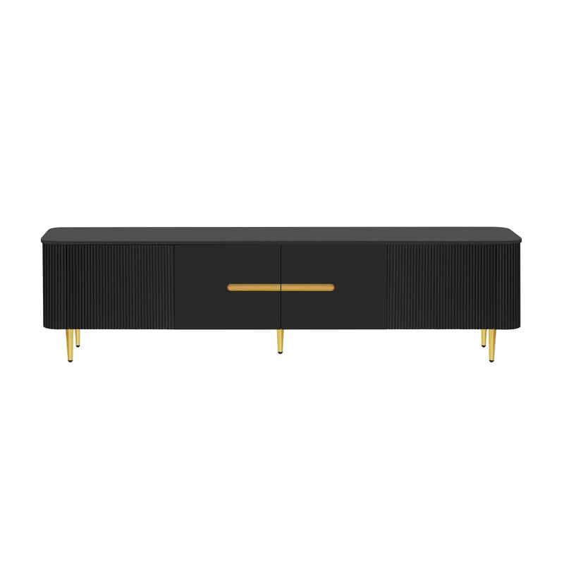 78.7"Minimalist TV Stand for TVs up to 85 Inches, Modern Entertainment Center Media Console with 4 Spacious Cabinets