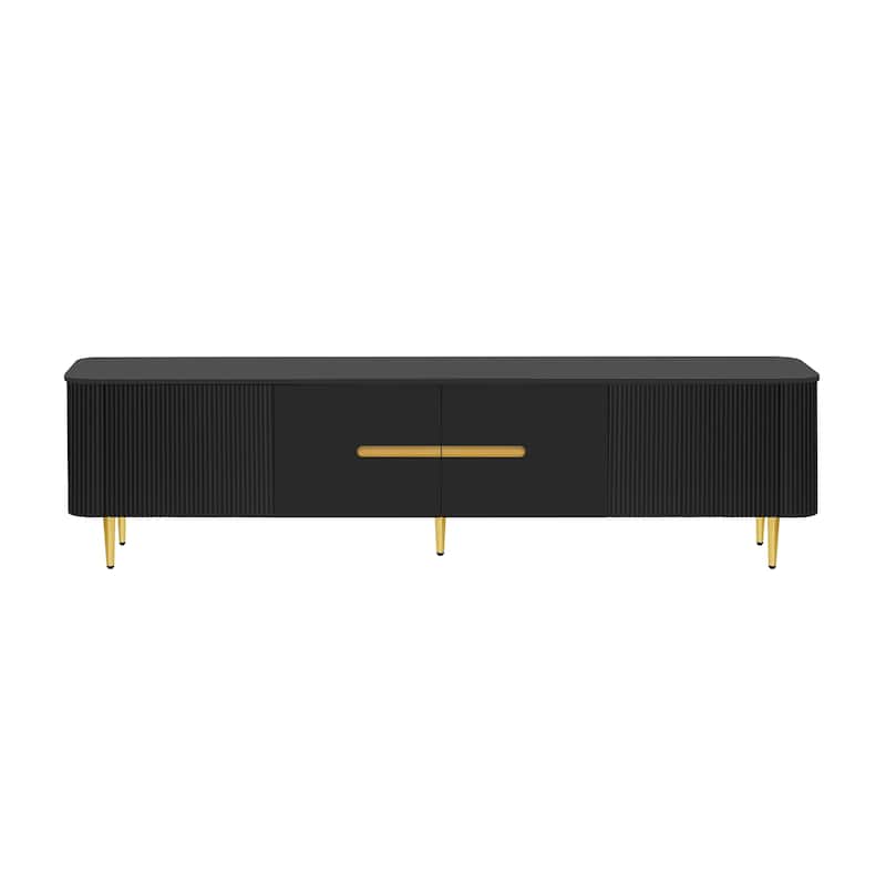 TV Stand Entertainment Center Media Console with Spacious Cabinets