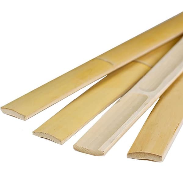 Natural Bamboo Slats for Wall Trim Baseboard Molding Trim Wall Decor