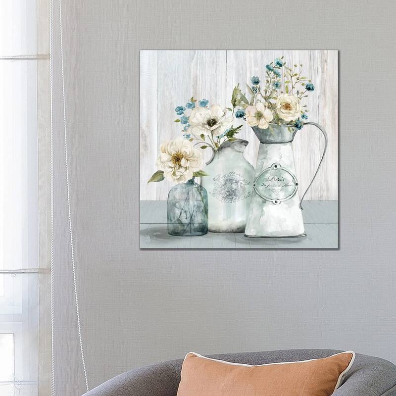 iCanvas "French Garden Flowers I" by Carol Robinson Canvas Print - 26x26x1.5