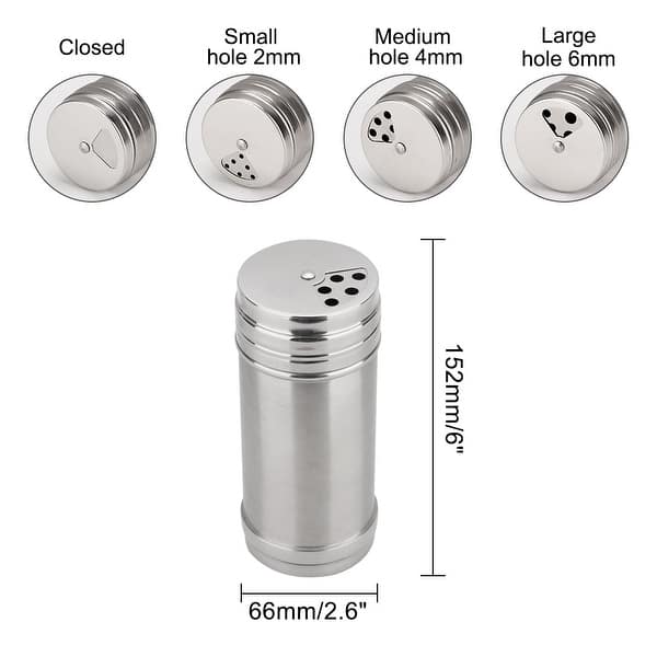 Spice Salt Shaker With Rotating Cover Extra Large On Sale Overstock 28961663 Youcheng small size round shape spice and pepper glass shaker jar with double pouring hole. spice salt shaker with rotating cover
