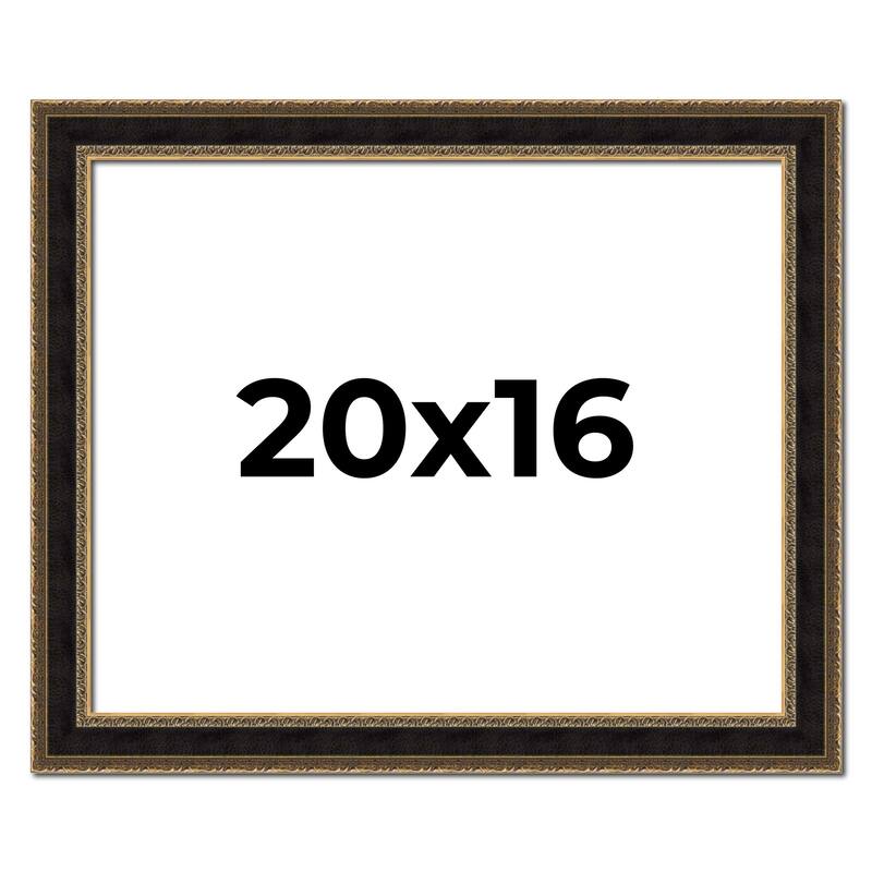 20x16 Frame Gold Antique Vintage Sold Wood Picture Frame | 1.75 Inch