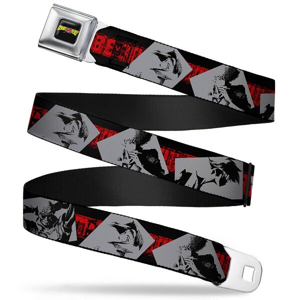 Cowboy Bebop Swordfish Ii Logo Full Color Black Yellow Blue Red Cowboy Seatbelt Belt