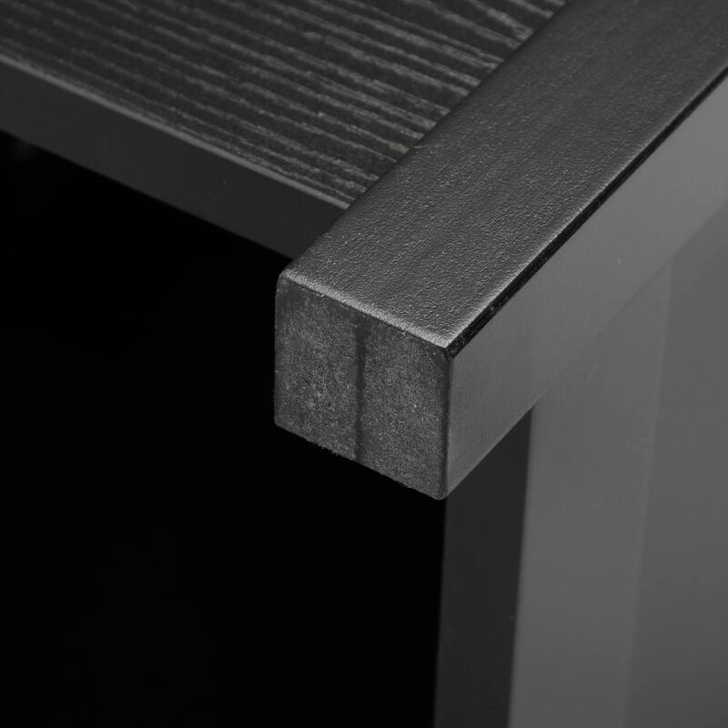 Narrow Wooden Nightstand End Table with Charging Station