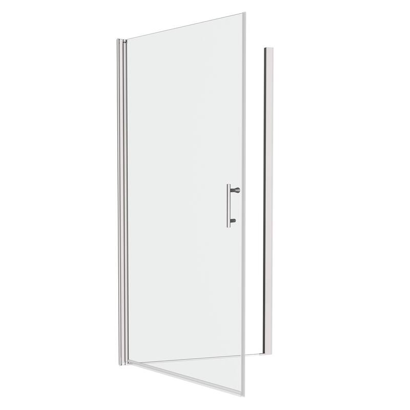 1 3/8" Adjustment Universal Pivot Shower Door with 1/4" Tempered Glass