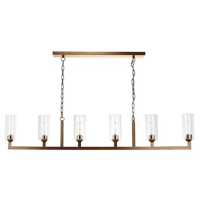 Jamie Young Linear 6-Light Steel Chandelier