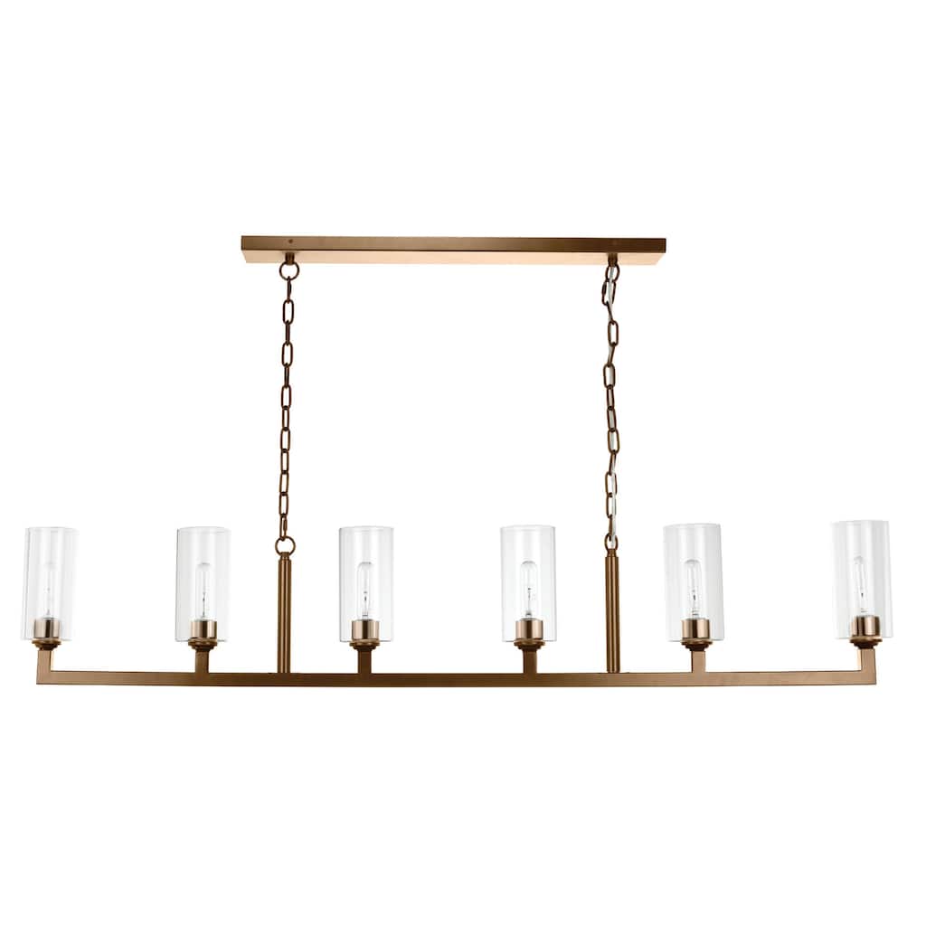 Jamie Young Linear 6-Light Steel Chandelier