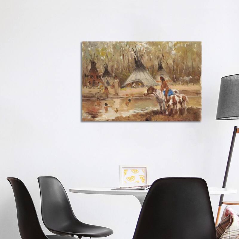 iCanvas "Sioux Camp" by Ernest Chiriacka Canvas Print - 26x40x1.5