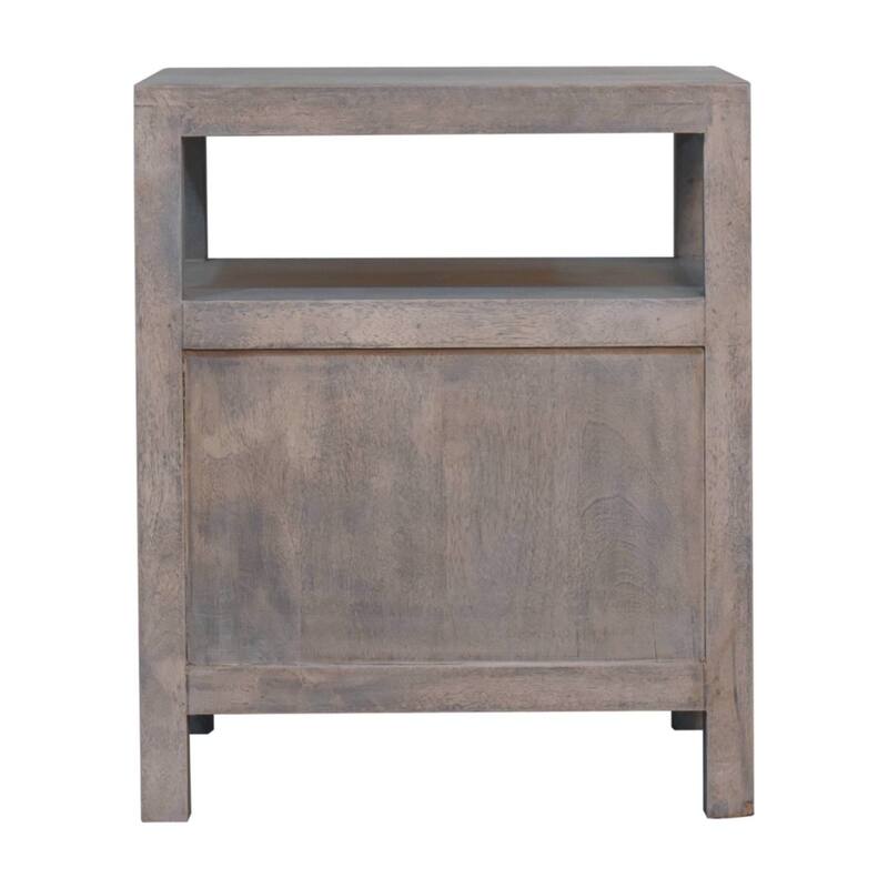 Acid Wash 2-Drawer Open Bedside