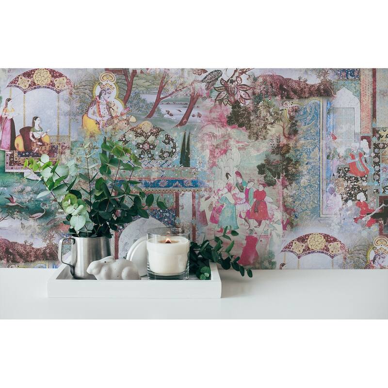 AS Creation Fenmore Light Blue Indian Safari Wallpaper