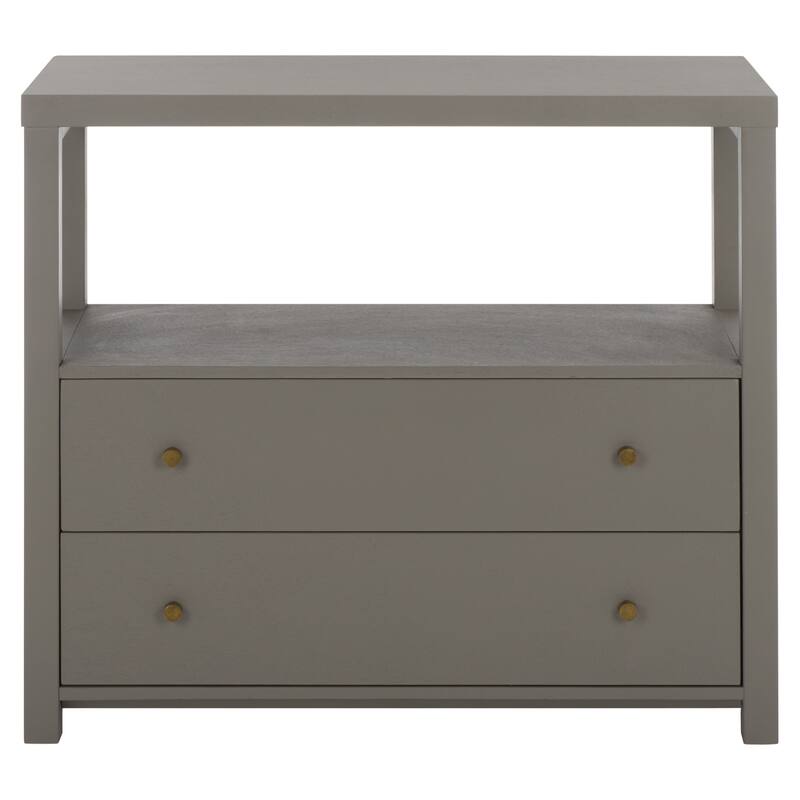 SAFAVIEH Home Ernest 2-Drawer 1-Shelf Chest - Grey