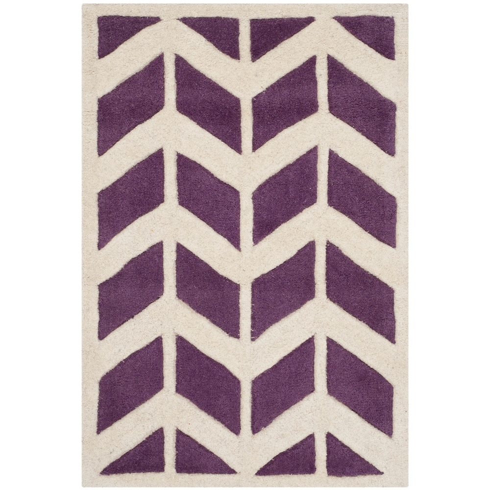 SAFAVIEH Handmade Chatham Aloyse Modern Wool Rug