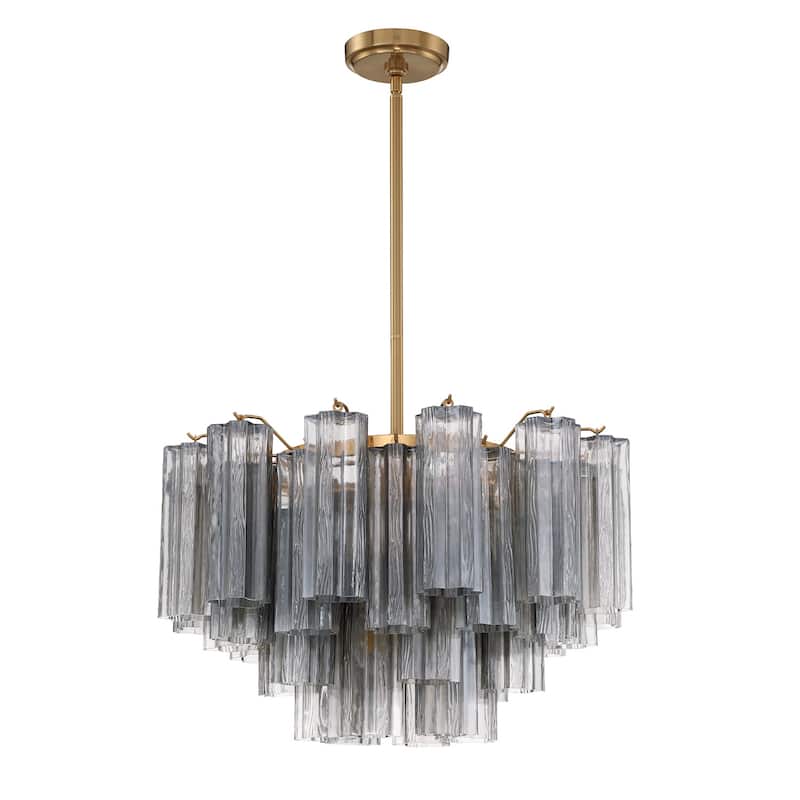 Crystorama Lighting Group ADD-308-SM Addis 9 Light 22" Wide Chandelier