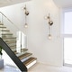 preview thumbnail 19 of 44, Bola Modern Gold 3-Light Chandelier Orb Glass Vanity Lights Wall Sconces