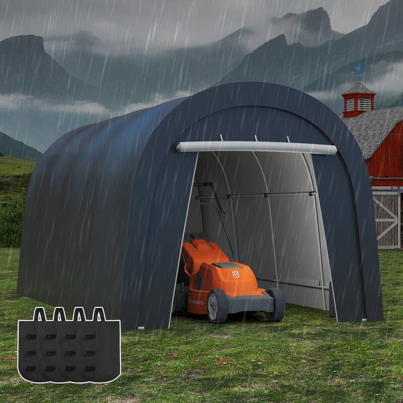 Domed Carport with 4 Cloth Bags
