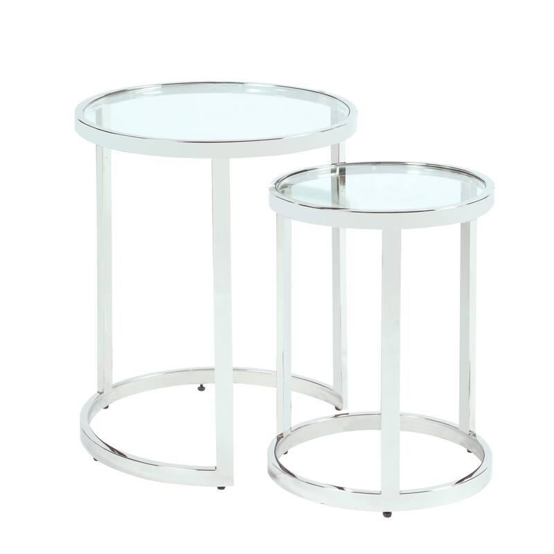 Somette 2-In-1 Nesting Lamp Table Set