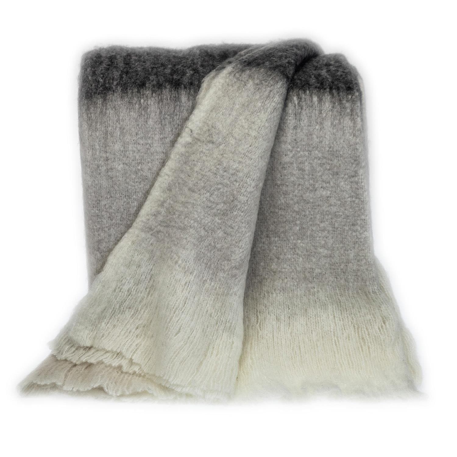 Premier Gray and Yellow Ombre Handloomed Throw Blanket On Sale