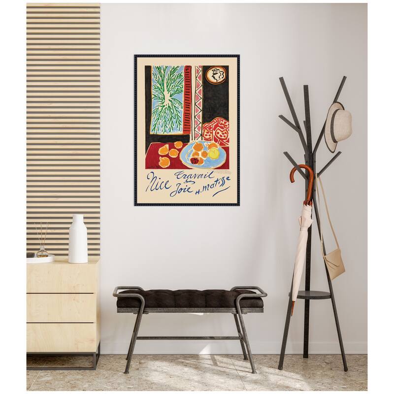 Kate and Laurel Nice Travail et Joie 1947 Henri Matisse by Nostalgia Prints Framed Canvas Wall Art Print