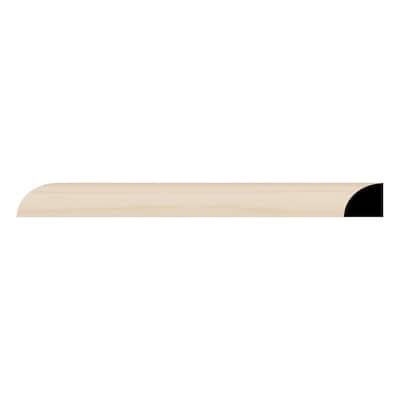WM106: 11/16-in D x 11/16-in W x 96-in L Americraft Solid Hardwood Stain Grade Quarter Round