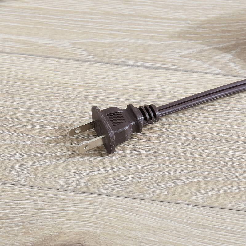 GDF Studio - American Retro Curio Cabinet with Lighted Display & Mirrored Back