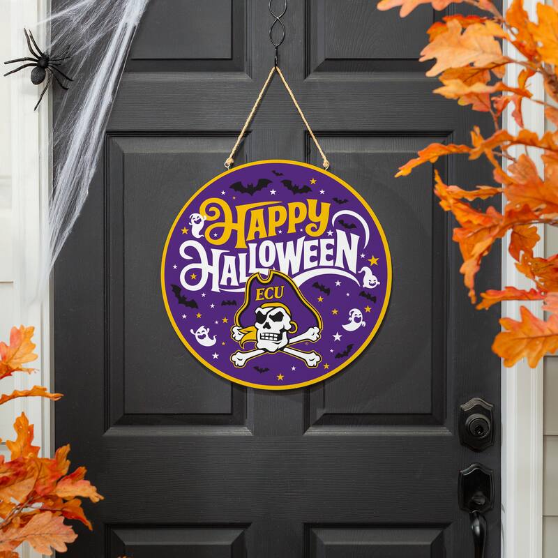East Carolina University 18" x 18" Halloween Door Décor Wall Sign