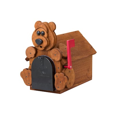 Rustic Bear Mailbox
