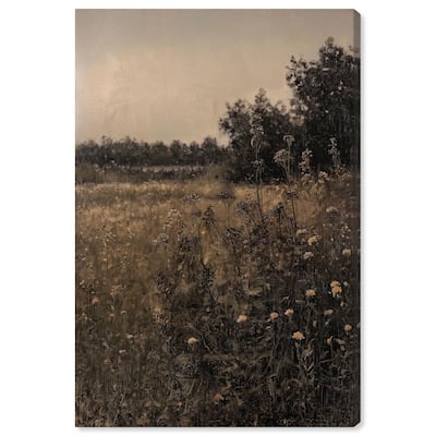 Vintage Meadow Canvas by Art Remedy, Gallery Wrapped