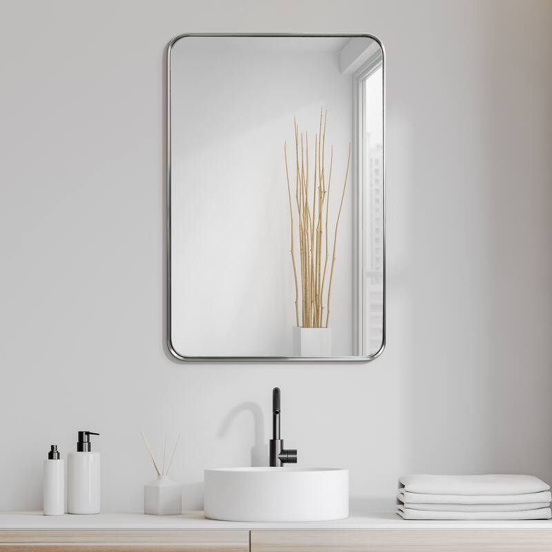 Ultra Stainless Steel Rectangular Wall Mirror