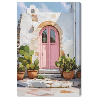 Pink Door I Canvas by Art Remedy, Gallery Wrapped