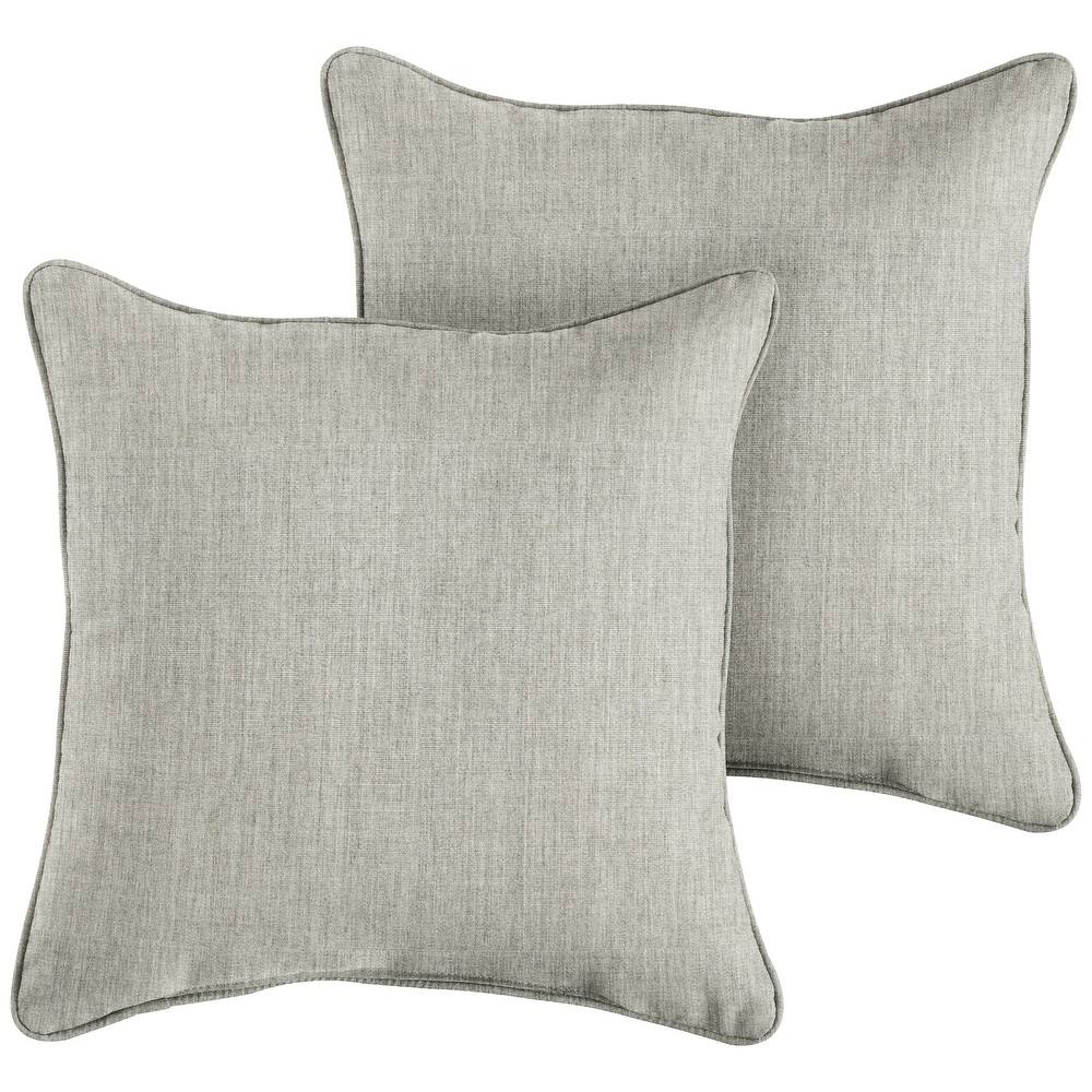 Sorra Home Sunbrella Outdoor Corded Floor Pillow Set of 2