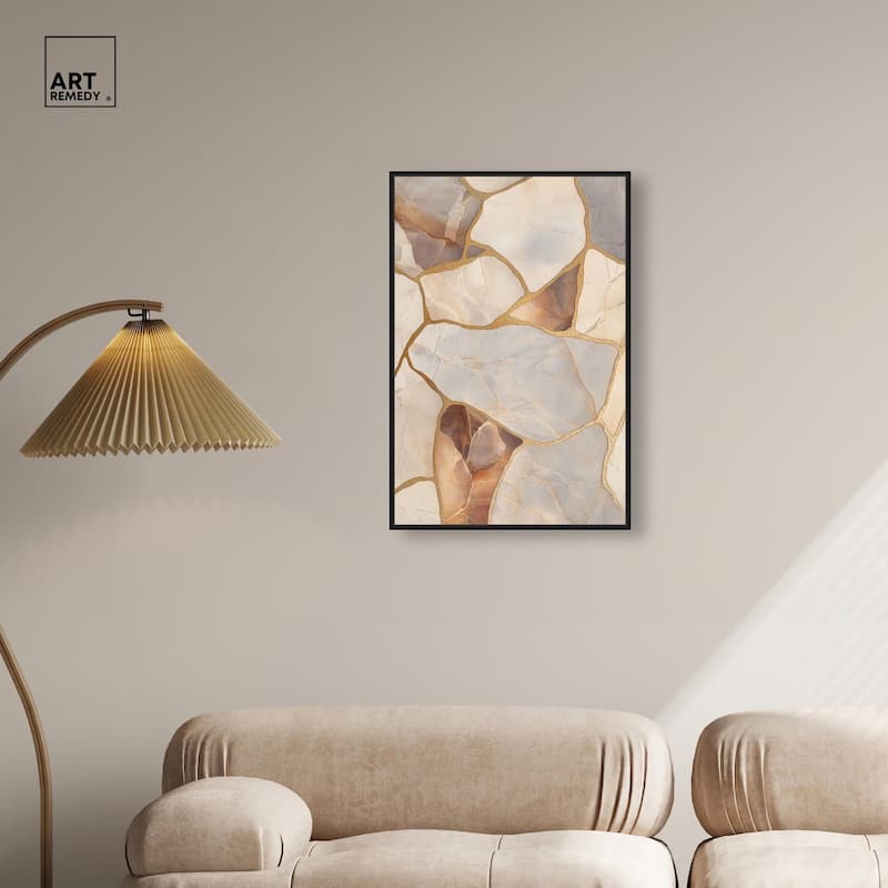 Textured Earthy Tones II Canvas by Art Remedy