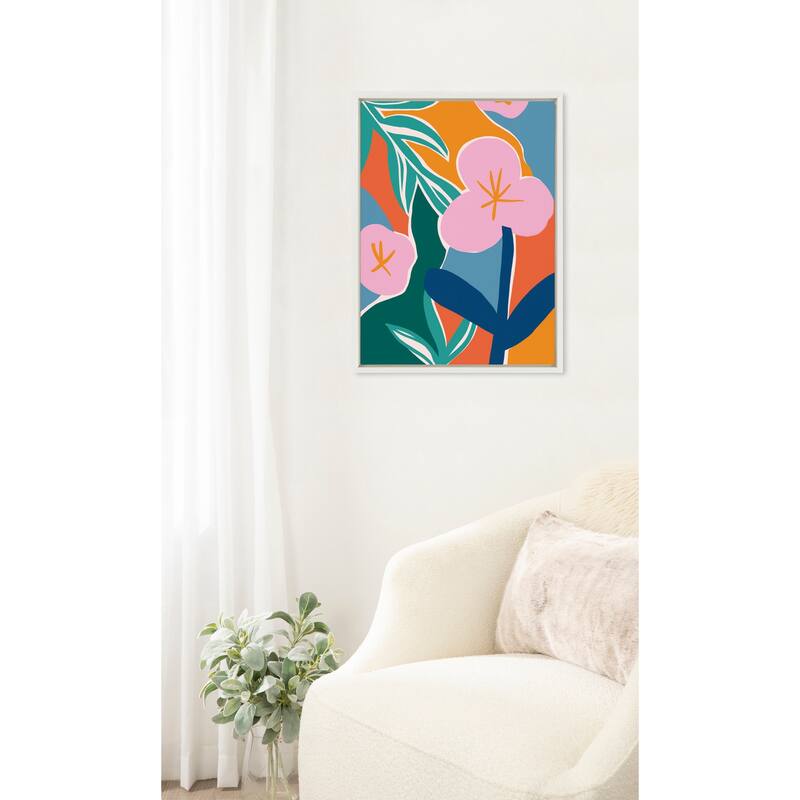 Kate and Laurel Sylvie Oaxaca Garden Framed Canvas by Kate Aurelia Holloway