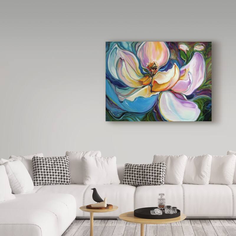 Marcia Baldwin 'Sweet Magnolia Modern Floral Abstract' Canvas Art