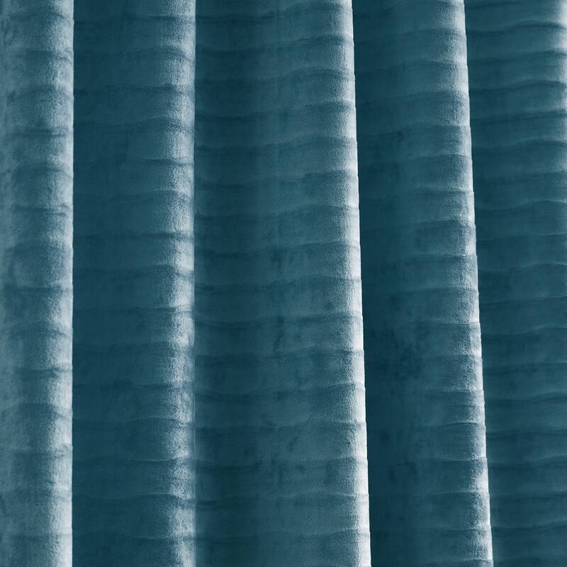 Martha Stewart Wave Embossed Curtain Panel Pair