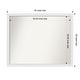 preview thumbnail 137 of 190, Wall Mirror Choose Your Custom Size - Extra Large, Blanco White Wood