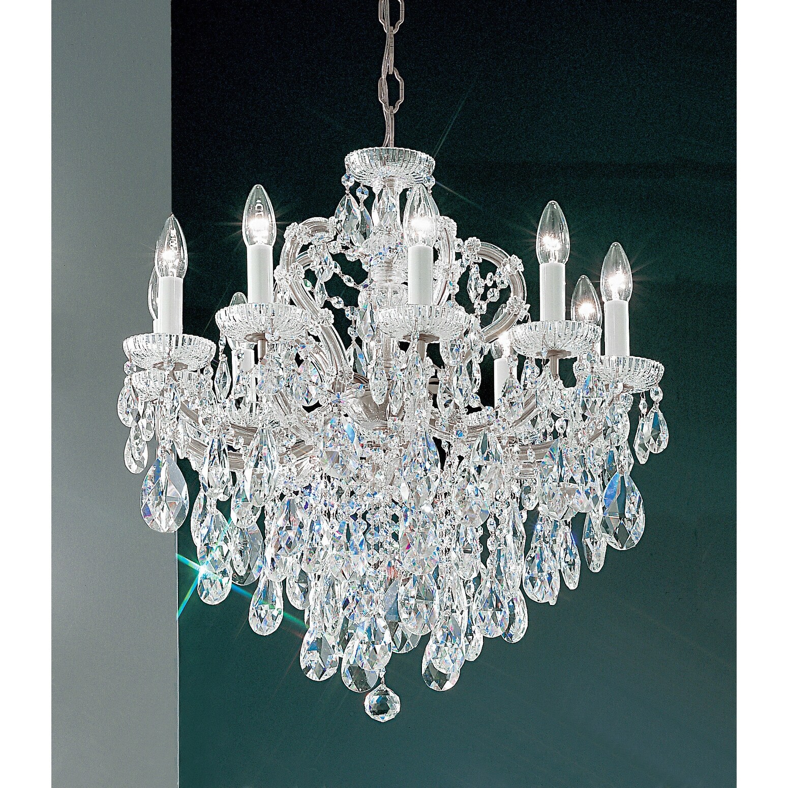 Classic Lighting 8120-CH  25" Crystal Traditional Chandelier from the Maria Thersea Collection (Swarovski Spectra Crystal) - Chandeliers For Bedrooms by Overstock.com