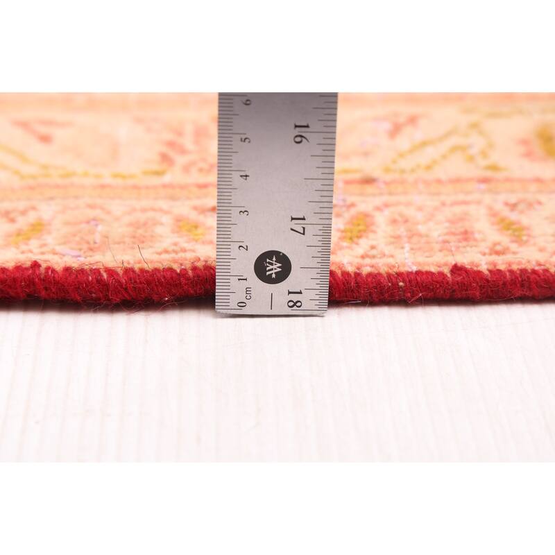 ECARPETGALLERY Hand-knotted Antalya Vintage Light Red Wool Rug - 9'6 x 12'10