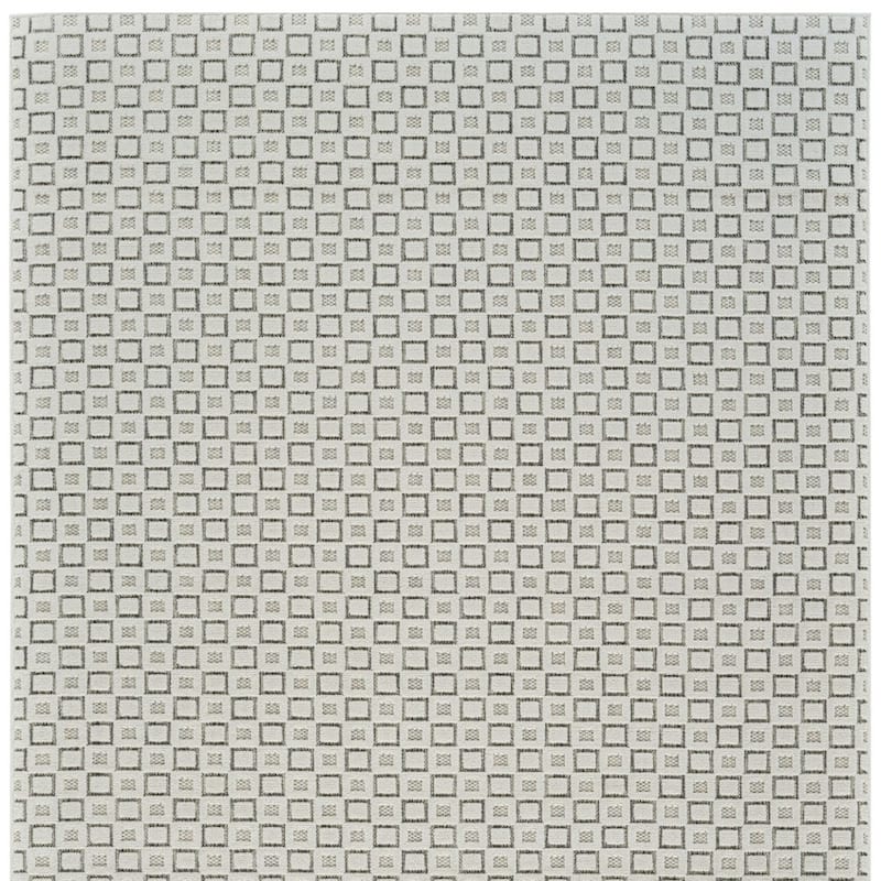 Elto Sleek Geometric Weather Resistant Current & Stylish Outdoor Rug