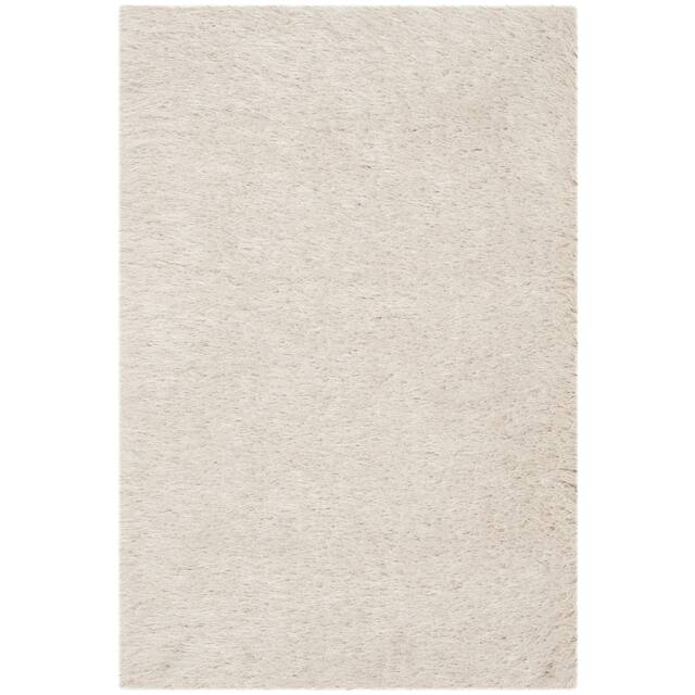 SAFAVIEH Handmade Venice Shag Djenka 3-inch Thick Rug - 2' x 3' - Pearl