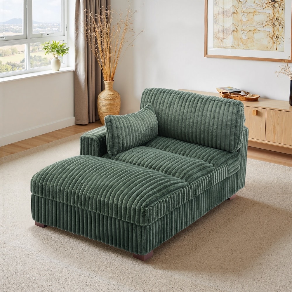 Oversized L-Shape Upholstered Chaise Lounge Sofa Couch